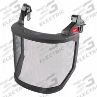 MILWAUKEE Face Shield: Uncoated, Metal Detectable/Reusable/X-Ray Detectable, Gray (MPN 48-73-1431). Key specifications — Visor Material: Stainless Steel; Visor Color: Gray; Compatible with Series: BOLT™.