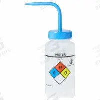 APPROVED VENDOR Wash Bottle: 500 mL, Water, Blue, Wide, Vented Spout Spout, Colorless (MPN UN370061). Key specifications — Closure Color: Blue; Vented/Nonvented: Vented; Body Color: Colorless; Brand: APPROVED VENDOR; Imprinting Group: Waters.