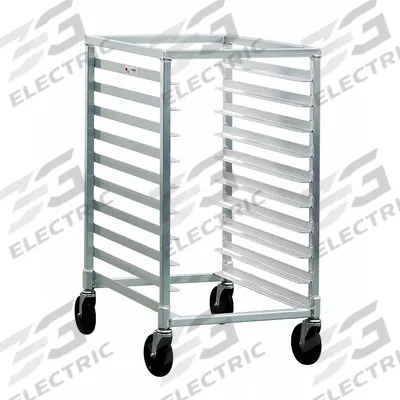 NEW AGE INDUSTRIAL Bun Pan Rack: 10 Slots, 3 in Betw Shelves, 500 lb Capac, 20 3/8 in Wd - Half-Size Sheet Pan Racks