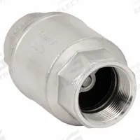 BONOMI Check Valve: Swing, Inline Valve Body, 1 1/2 in Pipe Size, FNPT x FNPT, 316 Stainless Steel (MPN S800-11/2"). Key specifications — Brand: BONOMI.