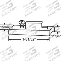 APPROVED VENDOR Pivot Bar: 1 31/32 in Overall Lg, Gray, Pivot Bar (MPN 83-504). Key specifications — Brand: APPROVED VENDOR; Finish: Unfinished; Color: Gray; Product Type: Pivot Bar.