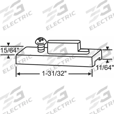 APPROVED VENDOR Pivot Bar: 1 31/32 in Overall Lg, Gray - Window Balances