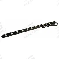 PRO-LINE Electrical Powerstrip: 49 1/4 in Overall Wd, 48 in Overall Dp, Steel, Black (MPN ES48 BLACK). Key specifications — Operating Voltage: 120 V; Color: Black.
