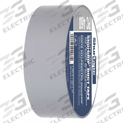 SHURTAPE Duct Tape: Medium Duty, Silver, 1 7/8 in Wd, 60 1/8 yd Lg, 6 mil Thick - General Purpose Duct Tape