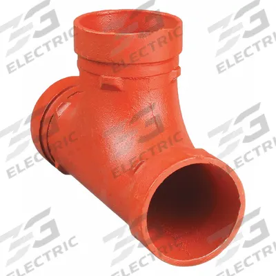 GRUVLOK Metal Pipe Tee: Tee, 8 in x 8 in x 8 in, Ductile Iron, EPDM Seal - Grooved Pipe Fittings