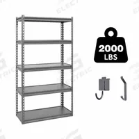 APPROVED VENDOR General Purpose Boltless Metal Shelving: Standalone, Heavy Duty, 30 in x 12 in, Open (MPN ATB-D30-12-60-5B). Key specifications — attr54754: Powder Coated; attr59549: 2000 lb; attr17396: Laminated Board; attr17398: Dark Grey; attr17401: Standard; attr35179: APPROVED VENDOR; attr54753: Heavy Duty; attr59360: Open.