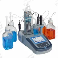 HACH Water Testing Equipment & Meters: Amperometric/Colorimetric/Potentiometric, 2, 2, 50/60 Hz (MPN AT1222.97). Key specifications — Calibration Type: Titrant Calibration; Manufacturer Part Number: AT1222.97; Operating Frequency: 50/60 Hz; Calibration Alerts: User-Defined; Calibration Interval: User-Defined; Reagent Delivery Method: Automatic; Reagents and Solutions Included: None; Operating Voltage: 100 to 240V AC.