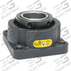 MOLINE BEARING Flange Bearing: Spherical Roller, 2 in Bore, Cast Iron, Set Screws, 5 1/4 in Lg (MPN 19211200). Key specifications — Bore Type: Cylindrical; Brand: MOLINE BEARING; Lubricant Material: Lithium Complex Grease; Mounting Bolt Size: 1/2 in; System of Measurement: Inch.