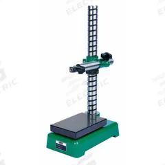 INSIZE Indicator/Comparator Stand: 16-9/64 in x 8.9 in x 1.772 in, 8-29/32 in x 1-25/32 in Base Size (MPN 6864-250E). Key specifications — attr1183835: 6864-250E; attr1183837: INSIZE; attr1183838: Dust Cover; attr1183846: Fine Adjust Top (FAT); attr1183840: 8-29/32 in x 1-25/32 in.