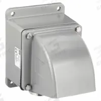 HUBBELL Back Box: For UL 1686 Pin & Sleeve Devices, 60 A_100 A, 1.25 in, Dead End Hub, 15° (MPN MB601002W). Key specifications — Brand: HUBBELL; Material: Aluminum.