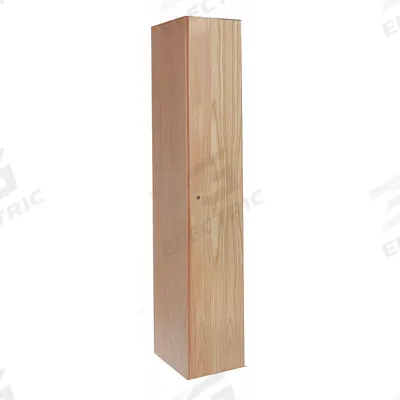 HALLOWELL Wardrobe Locker: 15 in x 18 in x 72 in, Solid, 1 Tiers, 1 Units Wide, Keyed - Solid Wood Wardrobe Lockers
