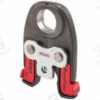 RIDGID Press Tool Jaw: 1 1/4 in Pipe, PEX, For Viega PureFlow, Compact Tool Types (MPN 22683). Key specifications — attr518773: Jaws; attr518762: PEX; attr518771: Stainless Steel; attr518761: Viega PureFlow; attr518760: RIDGID.