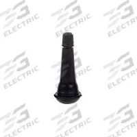 HALTEC Tire Valve: Tire Valve, Snap-In, 180° Valve Stem Angle, L-Shape, Std Bore Valve Size, Black (MPN TV-425-50). Key specifications — Valve Type: Snap-In; Thread Size: 0.305-32; Valve Shape: L-Shape; Color: Black; Product Type: Tire Valve; Compatible Vehicle Type: Automobiles; Material: Rubber; Brand: HALTEC.