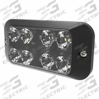 ECCO Snow Plow Light: Snowplow Light, LED, Heated, High Beam/Low Beam, Surface Mount, Bracket (MPN EW4012). Key specifications — Heated: Heated; Lighting Technology: LED; Beam Type: Low Beam; Electrical Connection: 5 Conductor Cable with Connectors; Mount Type: Bracket; Brand: ECCO; Mount Style: Surface.
