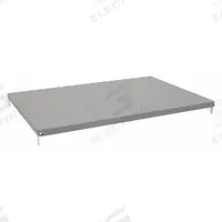 TENNSCO Shelf: 36 in Overall Wd, 24 in Overall Dp, Solid Shelf, 22 ga, Gray, 250 lb Shelf Capacity (MPN ES-24). Key specifications — attr37155: Gray; attr37156: Epoxy Coated; attr55828: (4) Shelf Clips; attr37160: Steel; attr33654: TENNSCO.