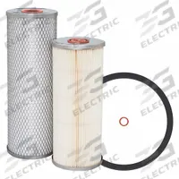 BALDWIN FILTERS Fuel Filters Set: Cartridge, 4 in Outside Dia, 13/16 in Inside Dia, Cellulose (MPN PF46010 KIT). Key specifications — Baldwin Interchange: PF46010 KIT; Brand: BALDWIN FILTERS; Media Material: Cellulose; Includes: (2) Attached Grommet; Compatible Vehicle Type: Buses.
