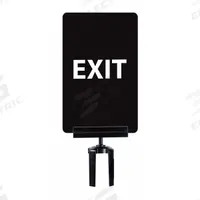TENSABARRIER Vertical Acrylic Sign: Black, Exit/Exit Please Do Not Enter (Double Sided) Message (MPN SIGN-0711-250-33-V-S03 BRKT-HDSC-33). Key specifications — Brand: TENSABARRIER; Color: Black; Includes: Sign; Message: Exit/Exit Please Do Not Enter (Double Sided); For Use With: Bracket/Frame Holder; Material: Plastic.