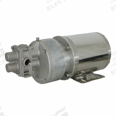 PULSAFEEDER Rotary Gear Pump Head: Magnetic Drive, 316 Stainless Steel, 1/4" Flange - Mag-Drive Gear Pump Heads