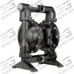 ARO Double Diaphragm Pump: Cast Iron Body, 1 1/2 in, NPT Connection, 130 gpm, 265 ft Max. Head (MPN PD15A-ACP-AAA). Key specifications — Brand: ARO; Seat Material: Santoprene; Check Valve Material: Santoprene.