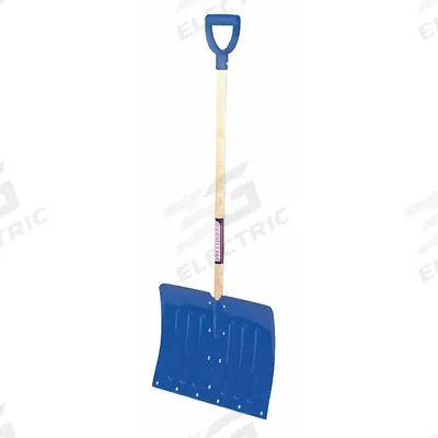 APPROVED VENDOR Snow Shovel: Aluminum, 14 3/4 in Blade Lg, 18 in Blade Wd - Snow Shovels