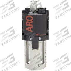 ARO Compressed Air Lubricator: Mist, 3/8 in NPT, 105 cfm, 150 psi Max Op Pressure, 125°F Max Op Temp (MPN L36231-100). Key specifications — attr111774: Aluminum; attr111402: 1500; attr111761: ARO.