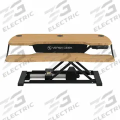 VERSADESK Standing Desk Converter: Electronic, Bamboo, Wood, 36 in Overall Wd, 24 in Overall Dp (MPN VDPPE3624-BNB). Key specifications — Desktop Material: Wood; Brand: VERSADESK; Desktop Color: Bamboo.