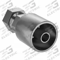 KURT Hydraulic Crimp Fitting: Carbon Steel, Straight, -8 For Hose Dash Size, Female x Male (MPN FFX-08-10). Key specifications — Fitting Gender: Female x Male; Fitting Connection Type: ORS x Hose End; For Hose Dash Size: -8; Thread Size: 1"-14; Brand: KURT.