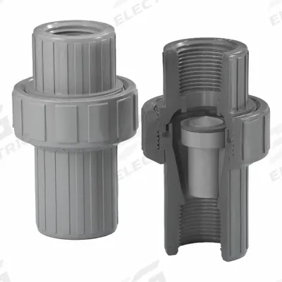 PLAST-O-MATIC Air Release Valve: Haz Liquids, PVC, 3/4 in Inlet Connection Size, Threaded - Air Release Valves