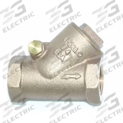 APOLLO Check Valve: Swing, Y-Style Valve Body, 3-Way, 1 in Pipe Size, Press x Press, Bronze, Press (MPN 61Y205T1PR). Key specifications — Brand: APOLLO.