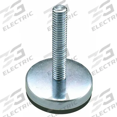 GLIDE RITE Male-End Leveling Mount: Fixed Stud, 1/4"-20 Thread Size, 1.2 in - Non-Skid Male Leveling Mounts