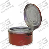EAGLE Bench Can: 1/2 gal Capacity, Powder Coated Steel, Red (MPN B602). Key specifications — attr1210393: EAGLE; attr1210410: Bench Can.