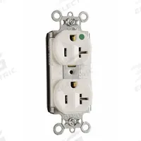 PASS & SEYMOUR Receptacle: Hospital Grade, Duplex, 5-20R, White, 125V AC, 15 A, 2 Pole / 3 Wire (MPN PT8300HW). Key specifications — attr1367147: PASS & SEYMOUR.