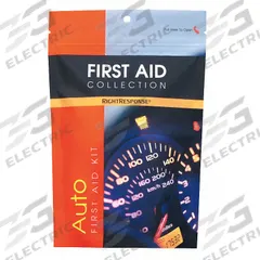 FIRST AID ONLY First Aid Kit and Housing: Vehicle, 1 People Served, 35 Components, Plastic (MPN 10098). Key specifications — Adhesive Bandages Included: (2) Butterfly Wound Closures; Application: Vehicle; Brand: FIRST AID ONLY; Housing Color: Orange; Housing Material: Plastic; Includes Oral or Inhalant Medication: No Medication Included; Mountable: Portable; Oral and Inhalant Medicinals Included: No Oral/Inhalant Medicinals.