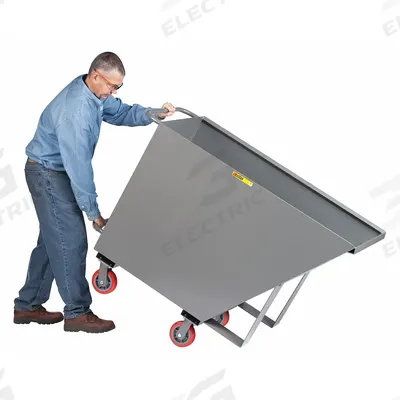 LITTLE GIANT Tilt Truck: 20.3 cu ft, 2,000 lb, 56 3/4 in L x 27 in W x 40 5/8 in H - High-Strength Easy-Dump Steel Tilt Trucks
