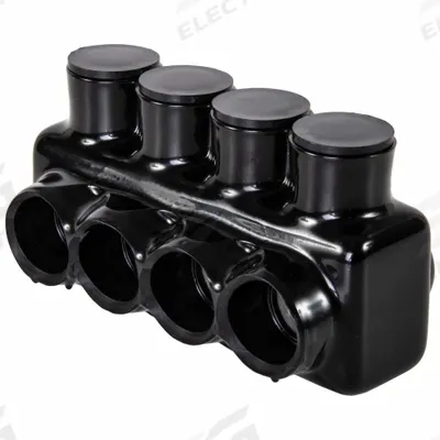 POLARIS Multitap Connector: 4 Port, Single-Sided Entry, 14 AWG – 1/0 AWG Wire Size - Dry-Location Single-Sided Entry Multitap Connectors