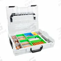 WAGO Electrical Interconnection Kit: 187 Pieces, 24 AWG – 10 AWG Wire Sizes (MPN 0821-0153). Key specifications — Manufacturer Part Number: 0821-0153; Brand: WAGO; Series: 221; Tool Included: Mounting Carriers.