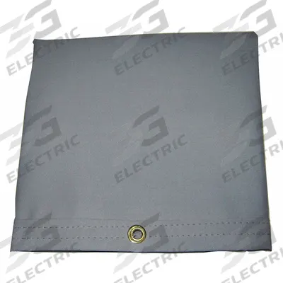 MAURITZON Tarp: 9.5 ft Lg, 7.33 ft Wd, Heavy Duty, 20 mil, Cotton Canvas, Gray - Canvas Tarps