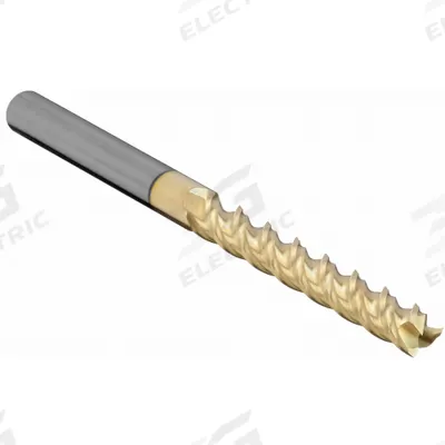APPROVED VENDOR Square End Mill: Carbide, ZrN Coated, 3 Flute, 1/4" Mill Dia, 2" LOC - Carbide Square End Mills for Aluminum
