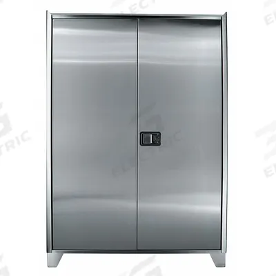 JAMCO Storage Cabinet: 48 in x 24 in x 73 in, Paddle Handle & Keyed, 18 ga Panel Thick - Corrosion-Resistant Industrial Shelf Cabinets
