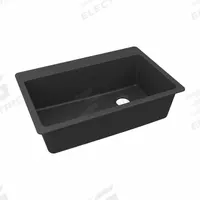 ELKAY Sink: 33 in Overall Lg, 22 in Overall Wd, 9 1/2 in Bowl Dp, 30 3/8 in Bowl Lg, 1 Bowls, Black (MPN ELG13322MB0). Key specifications — Brand: ELKAY; Color Family: Black.