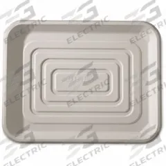 CARLISLE DINEX Disposable Food Tray: 1 Compartments, 1/4 in Ht, 18 in Wd, 14 in Lg, White, 100 PK (MPN DXTR1418D). Key specifications — Microwave Safe: No; Shape: Rectangular; Brand: CARLISLE DINEX.