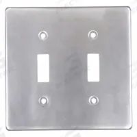 HUBBELL KILLARK Weatherproof Cover: Copper-Free Aluminum, FD/FS, Toggle Switches, 2 Gangs, 3R, Gray (MPN 2FT). Key specifications — Brand: HUBBELL KILLARK; Color: Gray; Compatible with Product Type: Toggle Switches; Compatible with Series: FS; Mounting Orientation: Vertical.