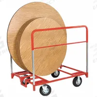RAYMOND PRODUCTS Table Cart: 1,000 lb, 48 in L x 36 in W x 51 in H, For 18 1/2 in Min Chair Wd, Red (MPN 3753). Key specifications — Frame Color: Red; Brand: RAYMOND PRODUCTS; Caster/Wheel Configuration: (4) Swivel.