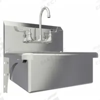 SANI-LAV Hand Sink: 1 Stations, 9 in Bowl Dp, 20 in Bowl Lg, 17 in Bowl Wd, Faucet Included, 16 ga (MPN 504F). Key specifications — Includes Side Splash: Side Splash Not Included; Series: Stainless Steel Hand Wash Sink; Brand: SANI-LAV.