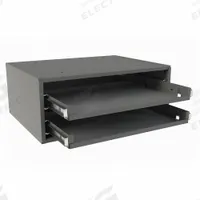 Sliding Drawer Cabinet Frame: 15 5/8 in x 11 7/8 in x 6 3/8 in, For 2 Drawers, Gray, Bearing (MPN 306B-95). Key specifications — Cabinet Color: Gray; Stackable: Yes; Compatible Manufacturer Model Number: 306B-95; Brand: DURHAM MFG.