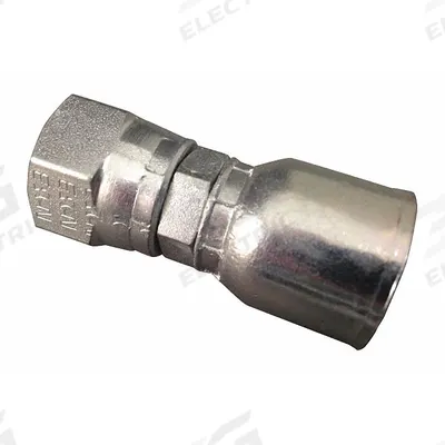 AEROQUIP Hydraulic Crimp Fitting: Steel x Steel, Straight, -8 For Hose Dash Size - Aeroquip Crimp Hydraulic Hose Fittings with JIC Connection