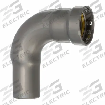 VIEGA MEGAPRESS Crimp Elbow Fitting: 1 in Pipe x 1 in CTS Size, Press-fit x FTG, Carbon Steel - Gas Steel Press Pipe Fittings