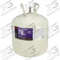 3M Spray Adhesive: 78ET, 29.3 lb, Tank, Green. Key specifications — Brand: 3M; Adhesive Color: Green; Features: Forms A Bond Stronger Than The Polystyrene Foam; Materials Bonded: Ceramic; Spray Pattern: Lace; Product Type: Spray Adhesive; Series: 78ET; Water Resistance: Not Water-Resistant.