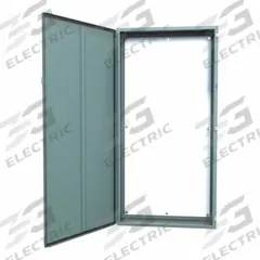 HAMMOND Electrical Enclosure: Steel, 72 in x 36 in x 12 in, NEMA 12/13, w/Panel, Solid Cover, Hinged (MPN 1418V12). Key specifications — Brand: HAMMOND; Closure Method: Clamps; Knockouts: Not Included.