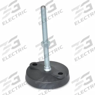 JW WINCO Male-End Leveling Mount: Swiveling Stud, M16 Thread Size, 110 mm - Swivel Male Leveling Mounts